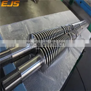 High Quality Bimetallic Twin Screw/PVC Plastic Machine Screw Barrel/Extruder Conical Twin Screw Barrel thumbnail-3
