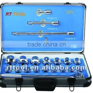 2015 NEW ITEM 21pcs Professional High Quality Socket Set Aluminium Case Socket Set thumbnail-1