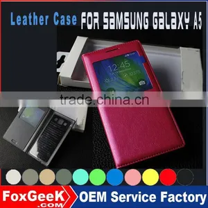Cell Phone Case Factory Selling Mobile Phone Leather Case and Leather Flip Case for Samsung Galaxy A5 thumbnail-1