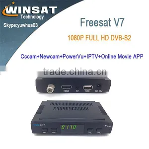 Pre-sale!!! 1080p hd Digital DVB-S2 Satellite Receiver Freesat V7 FTA Set Top Box Support Cccam, Iptv and Usb Wifi thumbnail-1