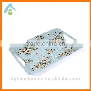 Custom Melamine Serving Tray With Handles thumbnail-2