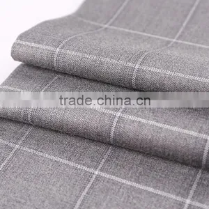 China Fabric Textile Supplier Designer Woven Polyester Elastane Stain Fabric Price per Meter Wholesale for Garments thumbnail-1