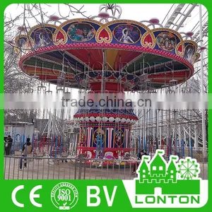 Thrill Outdoor Sky Chair Game Fairground Rides Electric Swing Carousel Chair For Sale thumbnail-1
