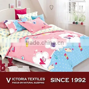 Sweet Home Textile Home Collection Duvet Cover Set Heart Cloud Bottle Postcart Bedding For Kids With Yellow Sheets thumbnail-1