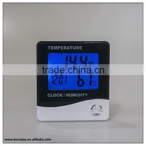 Indoor Backlight Digital Thermometer Hygro Clock Htc 1 thumbnail-1