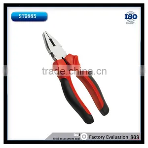 Comfortable Bimaterial Plastic Handle Combination Plier Mechanical Cable Cutting Tools thumbnail-1