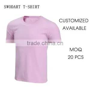 2016 Customized Design Pink Without Logo Shirt T-shirts Low Quantity Orders t Shirts Sports Shirt Training T-shirt thumbnail-1