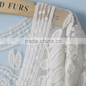 Hot Sale Short Sleeve Lace Beach Cardigan thumbnail-2
