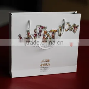 High Quality Cheap Custom Shopping Cardboard Paper Bags Color Printing Small Hanging Jewelry Bag thumbnail-1