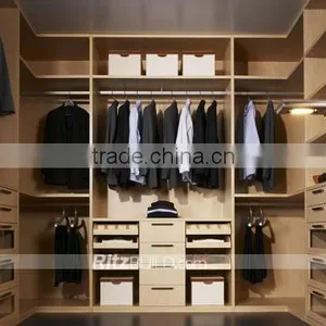 Wooden Almirah Designs, 3 Doors Mdf Almirah, Wood Closet Wardrobe thumbnail-5