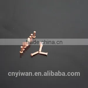 Flat Head and Half-empty Heart Copper Rivets and Copper-plated Nails and Copper Plated Copper Rivets and Round Copper thumbnail-1