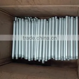 1/2 3/4 1 Inch Threaded Black and Galvanized Pipe Fitting Nipple thumbnail-6