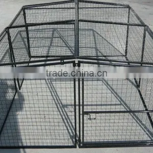 Galvanized Unique Iron Fence Steel Welded Wire Dog Kennels thumbnail-6
