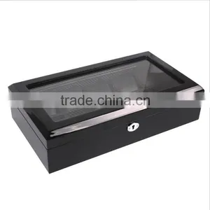 Chinese Factories Wholesale Custom Luxurious Wooden 10 Slot Watch Box, Piano Paint Beautiful Display Box thumbnail-5