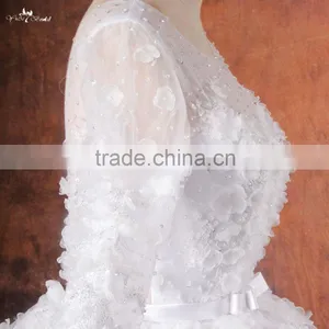 RSW1040 China Wholesale Real Fabric Flowers For Wedding Dress Pictures Of Latest Gowns Designs thumbnail-3
