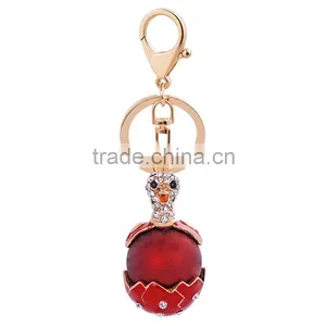 Sparkling Keychain Blingbling Crystal Rhinestone Handbag Charm for Cat Animal Lovers Diamond Kitty Key Ring/Chain thumbnail-2