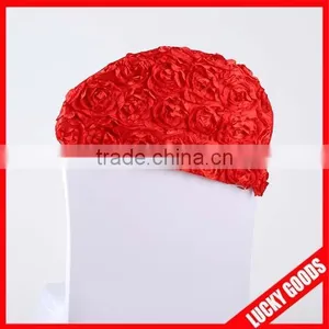 Wholesale Red Polyester Rosette Chair Sash thumbnail-5