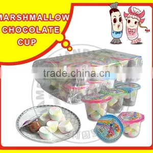 Chocolate Coated Marshmallow Candy White In One Cup thumbnail-1