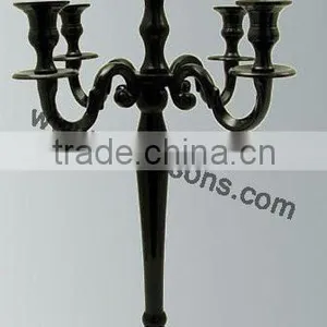 Black Party Use Candelabra Weddings And Metal Religious Candelabra For Decorative Church thumbnail-3