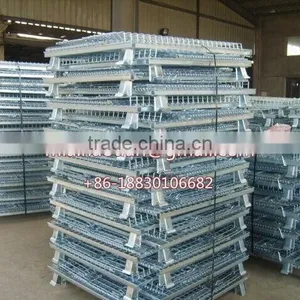 800x900x1200mm Foldable Galvanized Iron Basket Pallet Mesh thumbnail-3