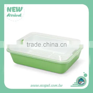 670-A Taiwan Design Pet Product,3coior Plastic Indoor Cat/Pet Litter Box Toilet With Scoop thumbnail-5
