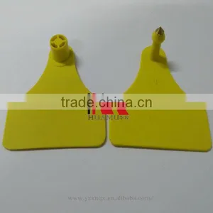 Yellow Ear Tag With Female Tag and Male Tag in Same Size 60*56 mm thumbnail-1