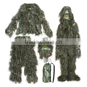 4-Piece, XL/XXL 3D Camouflage Camo Ghillie Suit for Yowie Sniper Archery thumbnail-1