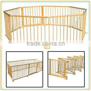 2015 Safety Care Wooden Folding Baby Playpen Wooden Beech Baby Playpen thumbnail-3