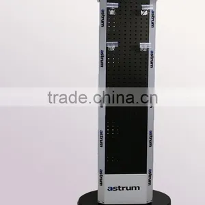 Floor Standing Removable 4 Sides Metal Rotating Peg Display Stand thumbnail-2