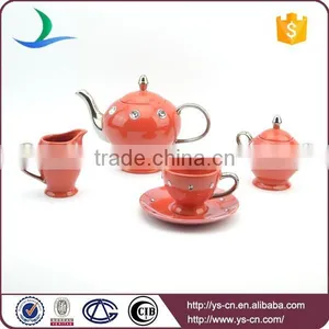 Ceramic Coffee Set Tea Set Wholesale With Diamond Design thumbnail-1