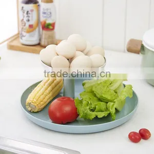 Plastic DIY Round Two Layer Fruit Tray thumbnail-5