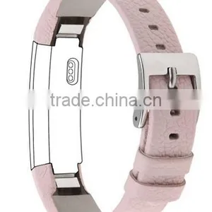 Leather Replacement Strap for Fitbit Alta Bands Black thumbnail-2