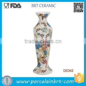 Hot Sale Decorative With Beautiful Flower Ceramic Candle Holder thumbnail-1