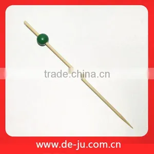 Disposable BBQ Tools Bamboo Blunt Skewers With Balls thumbnail-1