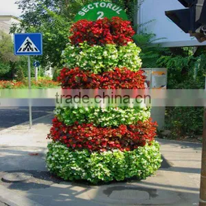 SOL 2015 New Design Big Flower Tower Vertical Green Planter Large Plastic Planters thumbnail-3