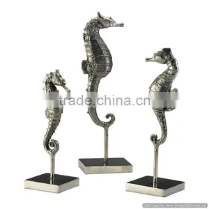 Sea Horse Metal Indoor Sculpture thumbnail-1