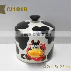 Cow Design Ceramic Seal Coffee Canister thumbnail-2