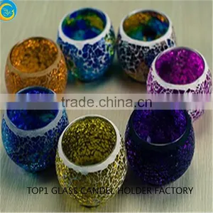 Mosaic Table Lamp With Soy Scented Candles thumbnail-4