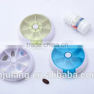 New Design Plastic 7days Weekly Pill Box / Plastic Round 7days Pill Organizer thumbnail-2