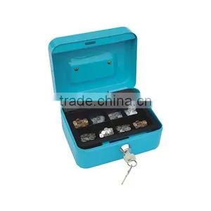 451507 Security Box Metal Safe Cash Storage Money Coins Lock Box thumbnail-2