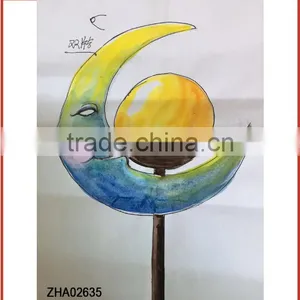 Moon Design Solar Star Light Solar Lamppost Home Solar Ball thumbnail-1