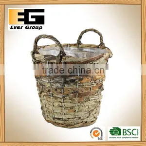 Handle Natural Plant Weaving Flowerpot thumbnail-2