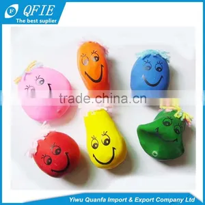 Hot Selling 3cm 4.5cm Rubber Soft Smile Moody Face Stress Ball Toy for Kids thumbnail-1