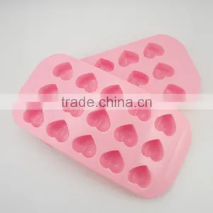Bpa Free Silicone Rubber Ice Mold With 15 Cavity Love Heart Shape thumbnail-2