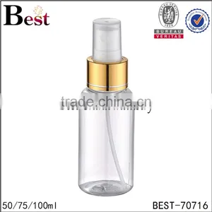 Cosmetic Package 50ml Plastic Spray Bottle Clear Round 50ml Plastic Spray Bottle Plastic Bottles thumbnail-4
