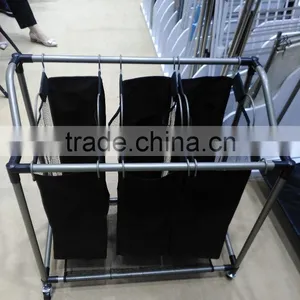 FACTORY SALE!!! Hotel and Home Usage Triple Laundry Sorter Without Ironing Board/3 Lift-off Fableable Landry Sorter thumbnail-1
