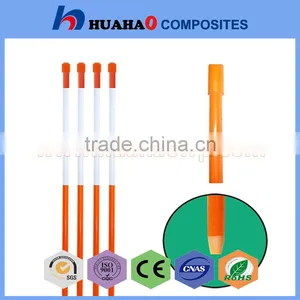 4/5/6/8 Foot Driveway Snow Poles Reflective Orange Markers 48" Fiberglass Driveway Marker 5/16 Inch Fiberglass Road Marker thumbnail-1