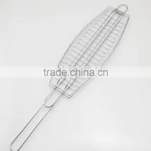 Metal Fish Shape Camping Barbecue Foldable Grill Net thumbnail-2