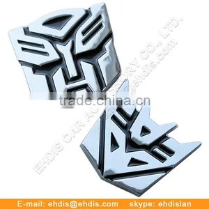 Chrome Sticker Motorcycle Car Logo Metal Badge Brand Sticker thumbnail-1
