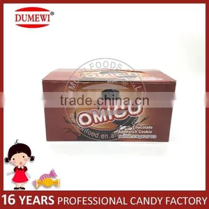 30g Halal Mini Sandwich Chocolate Flavor Filled Biscuits Cookies thumbnail-5